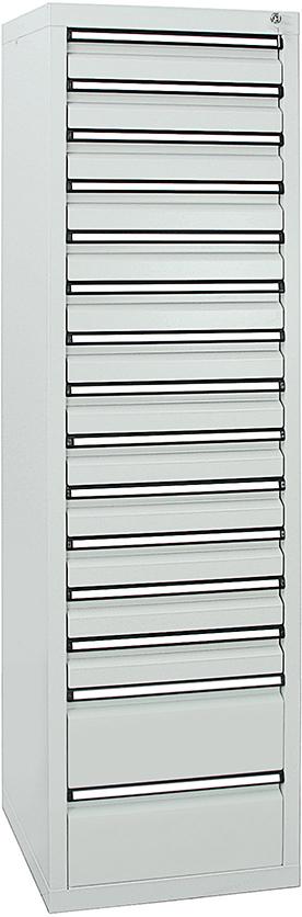 Stumpf Schubladenschrank, 1800x500x500 mm, Schubladen 13x 100/2x 200 mm