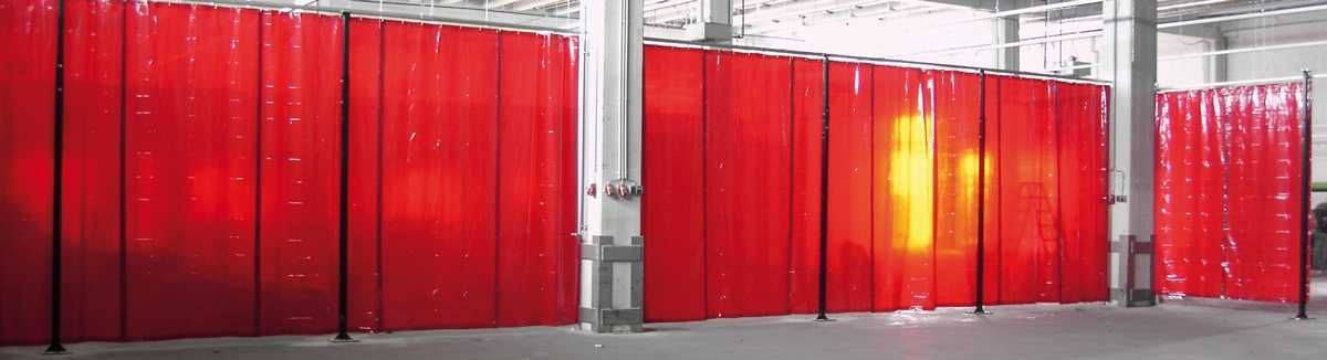 Sinotec Transtac Schweißervorhang T40 rotorange 1300x1600mm