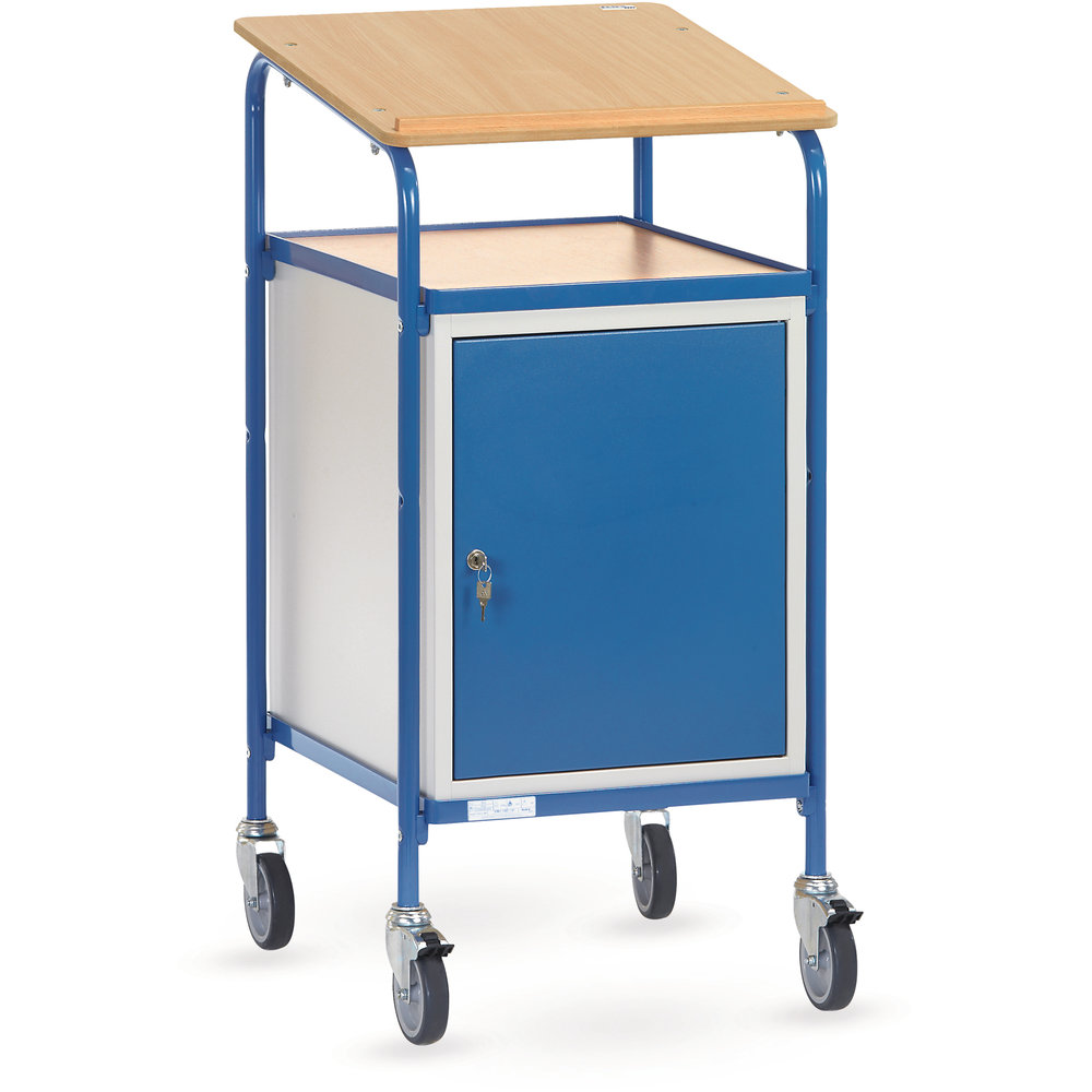 Fetra Rollpult 5836 mit Schreibfläche und Stahlschrank