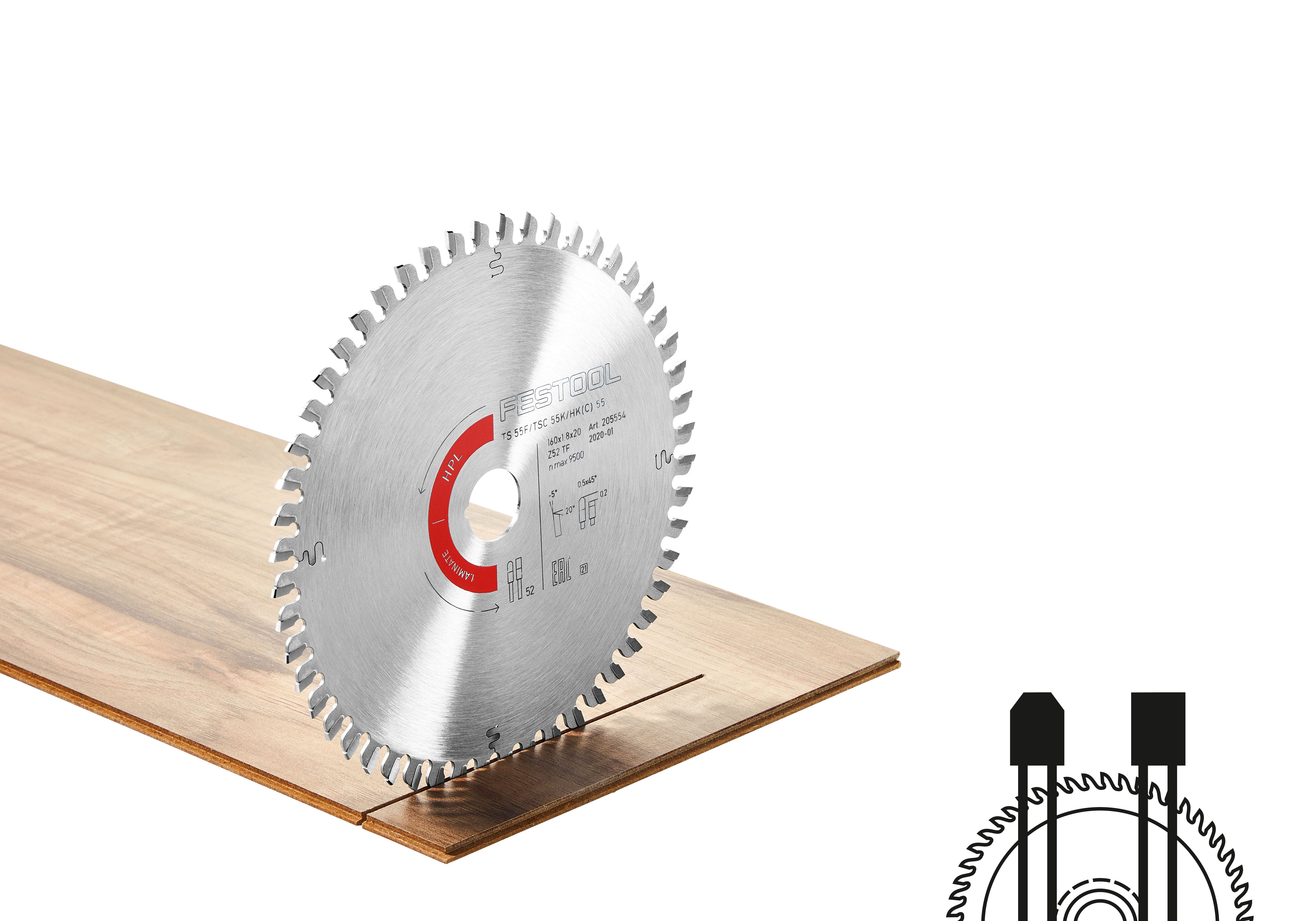 Kreissägeblatt LAMINATE/HPL HW 168x1,8x20 TF 52, Elektronik, Hardware