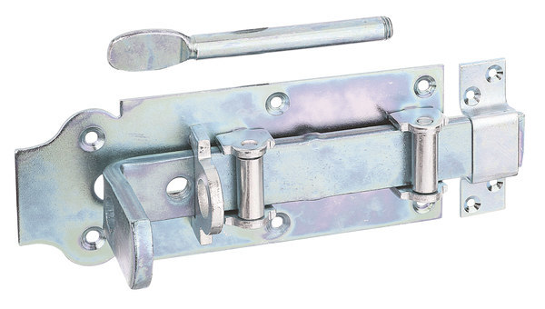 GAH Alberts Rollenschlossriegel,m.Schlaufe,geradex30, gelb verz
