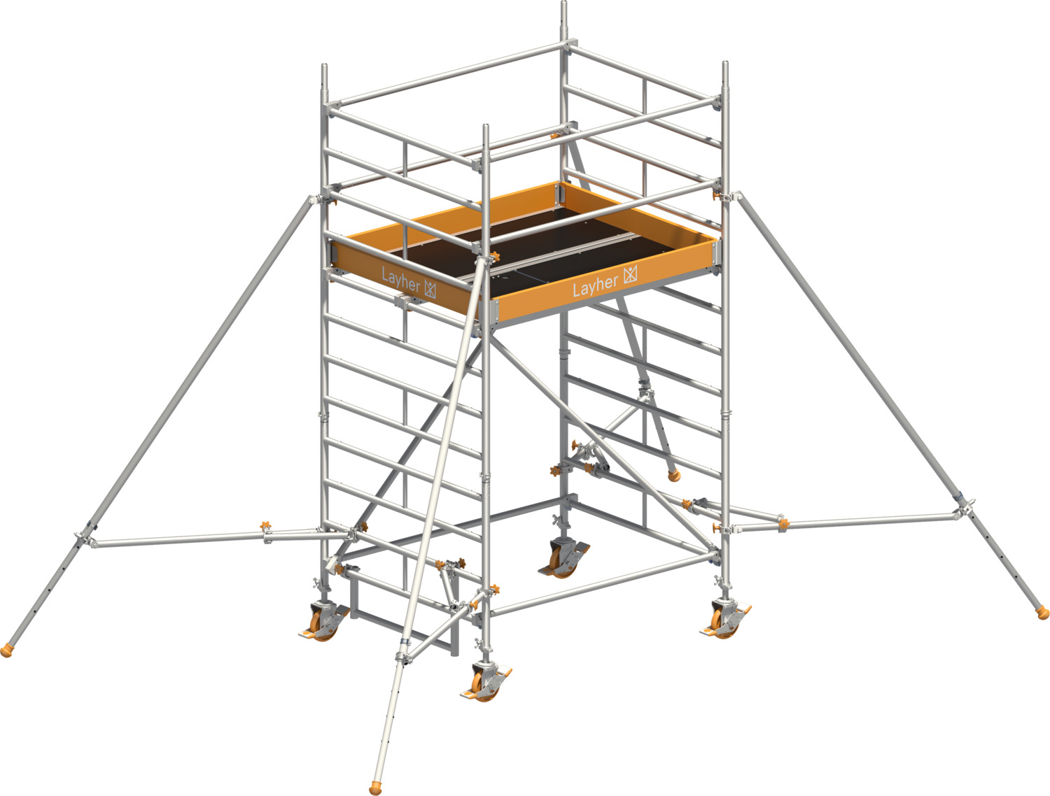 Layher Uni Kompakt P2 mit Gerüststützen Product picture