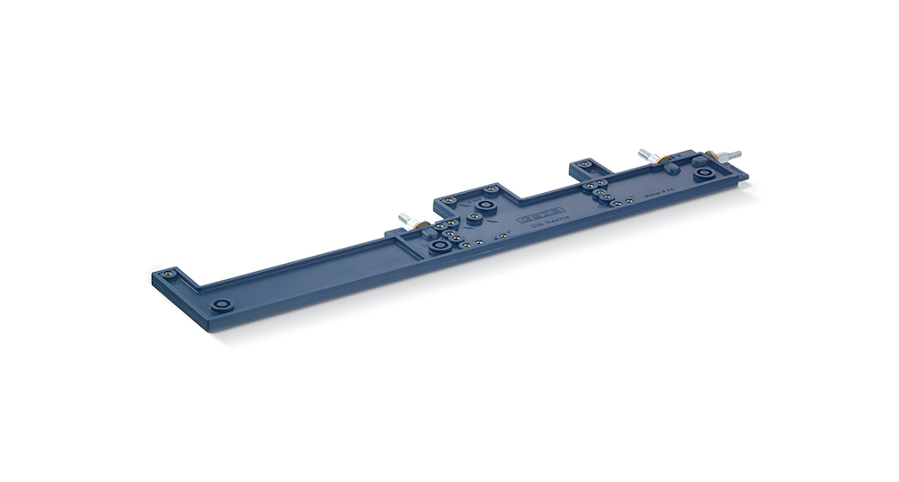 Produktbild GEZE Bohrlehre TS 5000/4000/3000/2000,für Türschließer, blau beschichtet