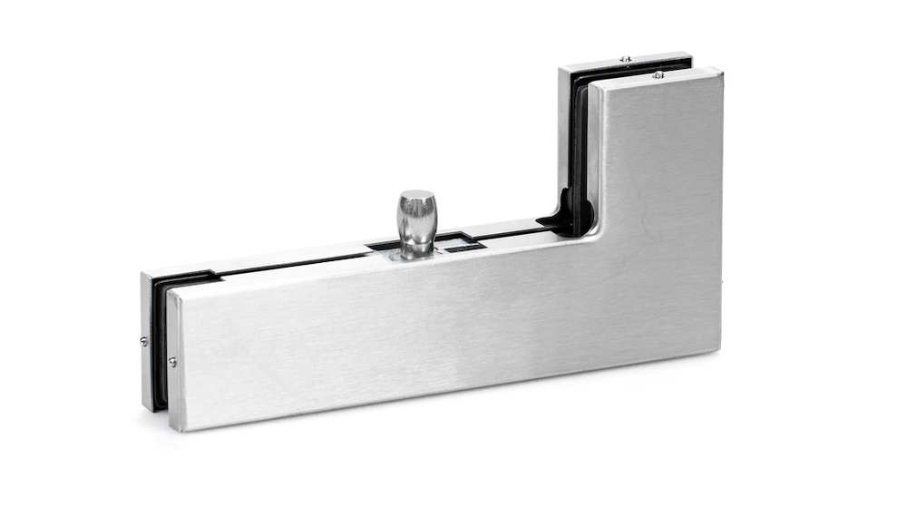 GEZE Winkelverbindungsbeschlag Glass Fitting PT 40, Edelstahl