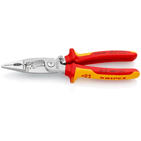 Knipex Elektro-Installationszange 13 96 200 VDE 200mm 6 Funktionen