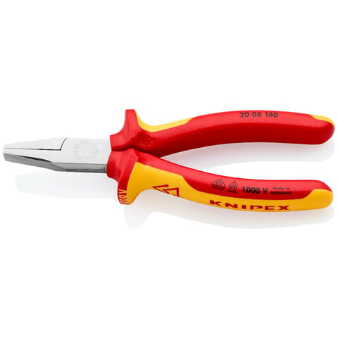 Knipex Flachzange 20 06 160 160mm VDE-geprüft isoliert