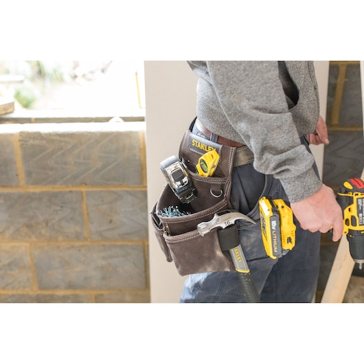 Stanley Leder Werkzeug- und Hammertasche doppelt STST1-80116