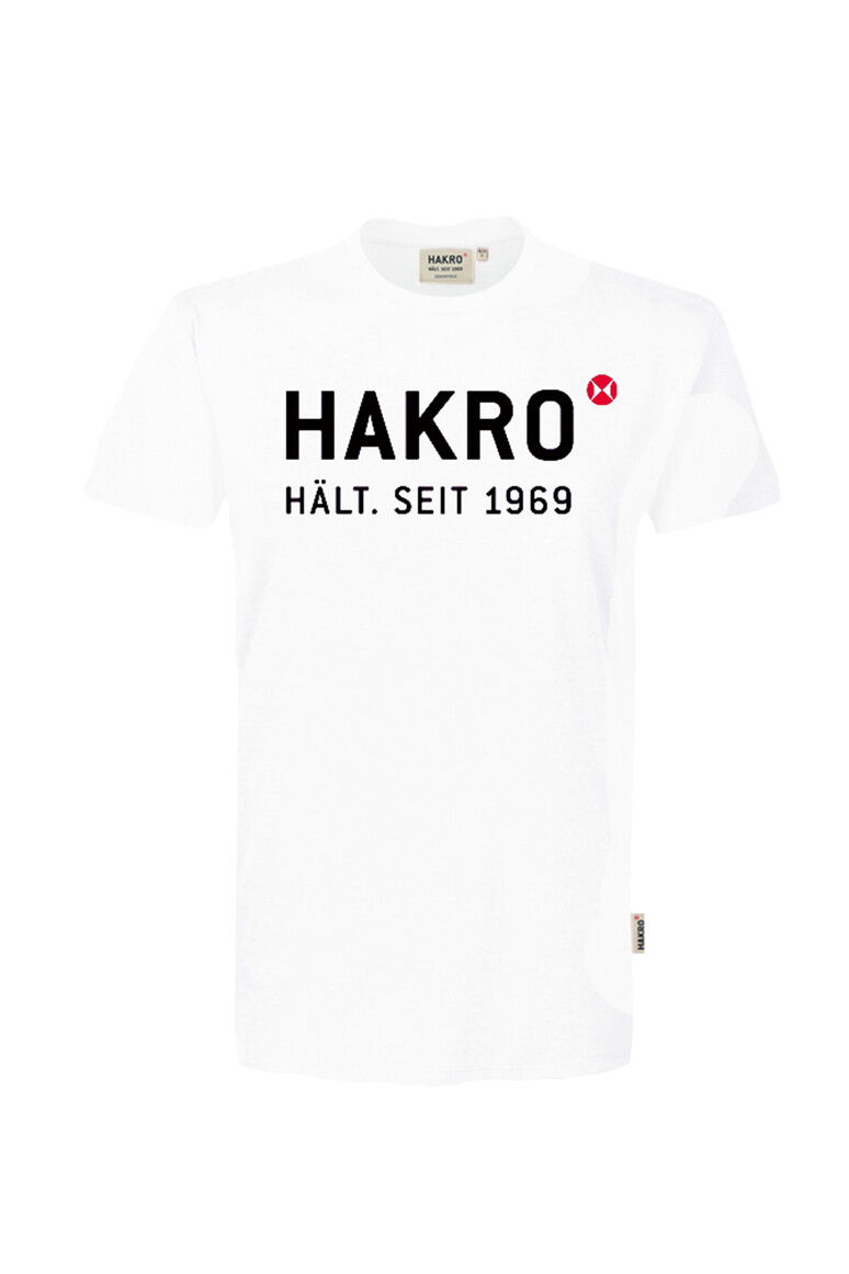 HAKRO T-Shirt Logo weiß L