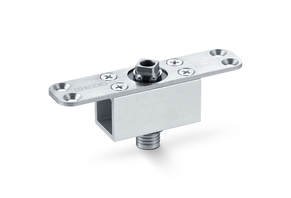 GEZE Drehlager Boxer,8mm verl. Achse,silberfarbig