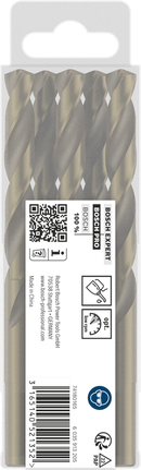Bosch PRO stainless steel HSS-Co twist drill bit set., Metallbohrer, Spiralbohrer, Bohrer-Set, silberfarben, 5-teilig