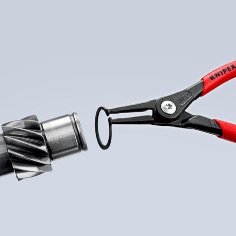 Knipex 49 11 A1 Präzisions-Sicherungsringzange für Außenringe auf Wellen 140mm