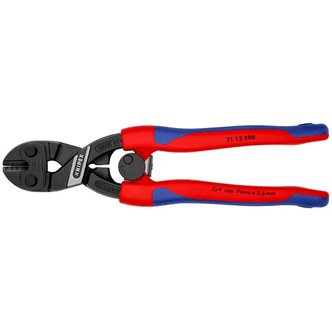 Knipex CoBolt® Kompakt-Bolzenschneider 71 12 200 mit schlanken Mehrkomponenten-Hüllen