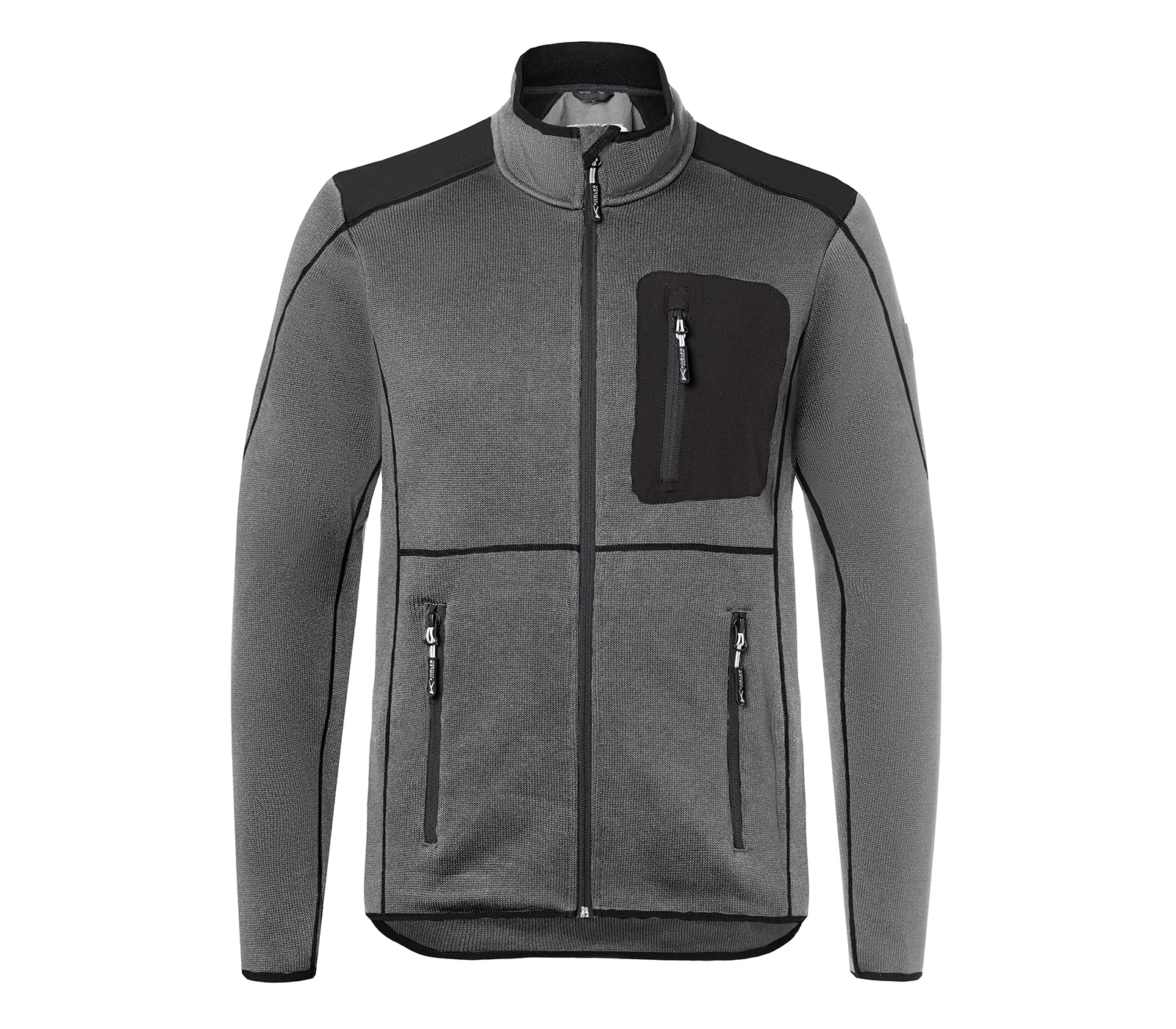 Kübler Strickjacke anthrazit/schwarz  1443 6339-9799-M