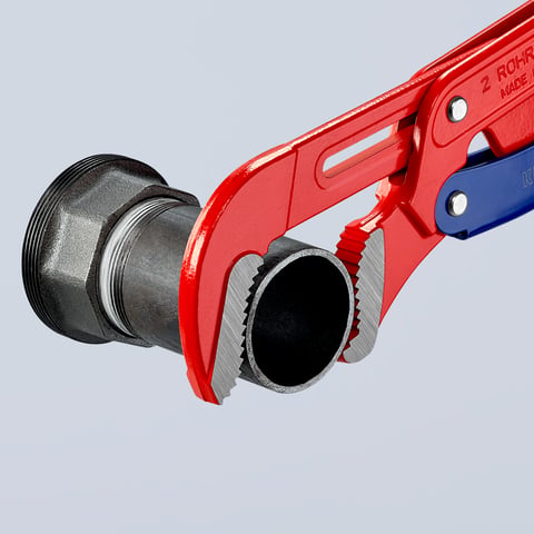 Knipex Rohrzange S-Maul mit Schnelleinstellung 83 60 020 560mm rot pulverbeschichtet