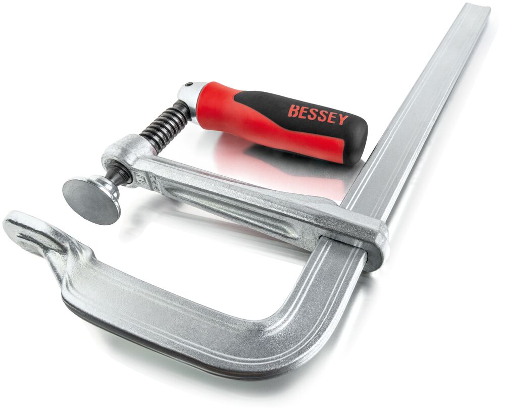 Bessey Ganzstahl-Schraubzwinge GZ-KG 600mm 120mm mit Klappgriff