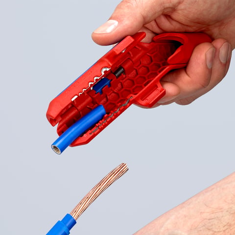Knipex ErgoStrip® Universal-Abmantelungswerkzeug 16 95 01 SB für Rechtshänder