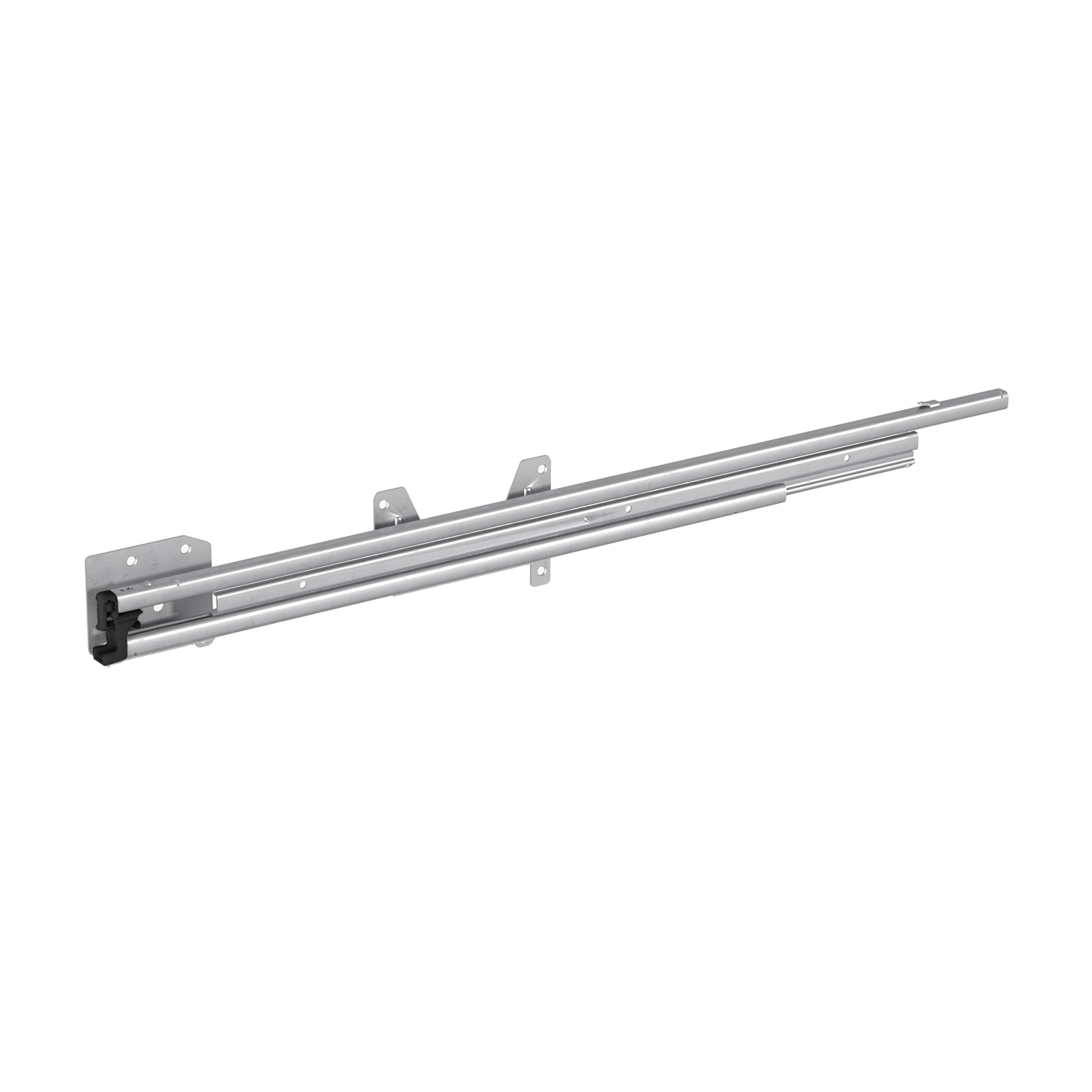 HETTICH Auszugsführungen Quadro Duplex 45 für griffloses Blendendesign, Push to open Silent kompatibel, Silent System kompatibel, EB 292 mm / 392 mm, 755 mm, links