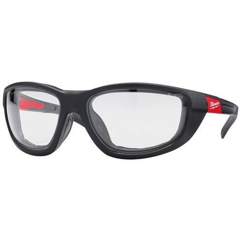 Milwaukee Premium Schutzbrille klar mit Schaumstoffauflage