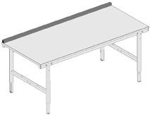 Rocholz Rückwandbord B 2000xT 40x H 40mm