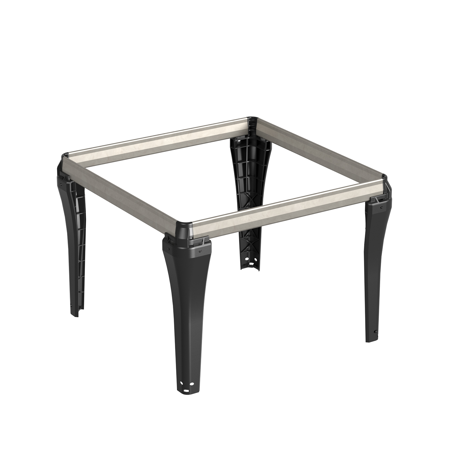 HETTICH Steckbarer Hängerahmen Schreibtischunterschrank, schwarz, 350x244x350 mm