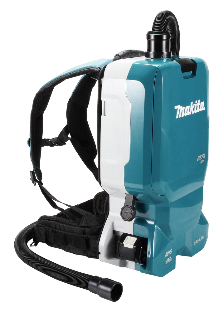 Makita Akku-Rucksackstaubsauger DVC665ZU 2x18V 110 mbar 6L HEPA AWS