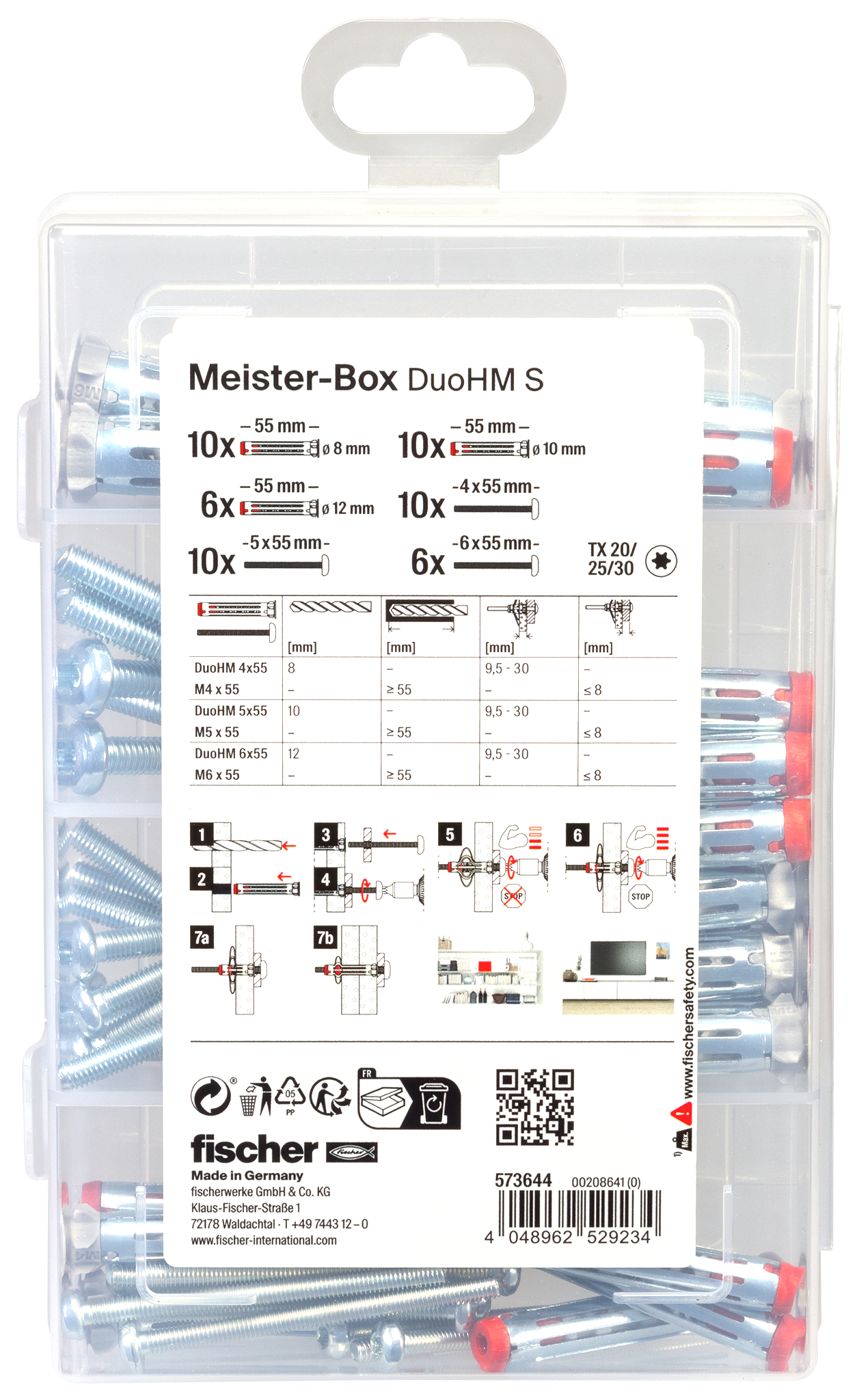 Produktbild, QR Kode, Text