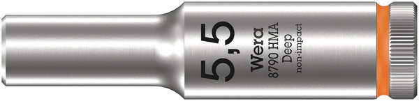 8790 HMA Deep 1/4&quot; socket, 5.5 x 50 mm, Elektrisches Gerät, Mikrophon, Licht, Lampe