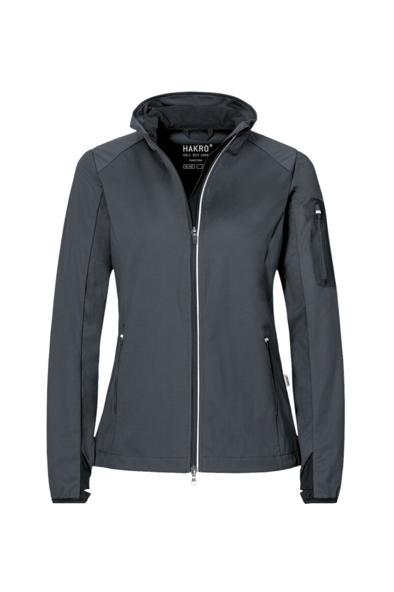 HAKRO Damen Light-Softshelljacke Sidney anthrazit L