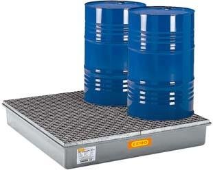 CEMO GFK-Auffangwanne 220/4 mit GFK Gitterrost CEMO