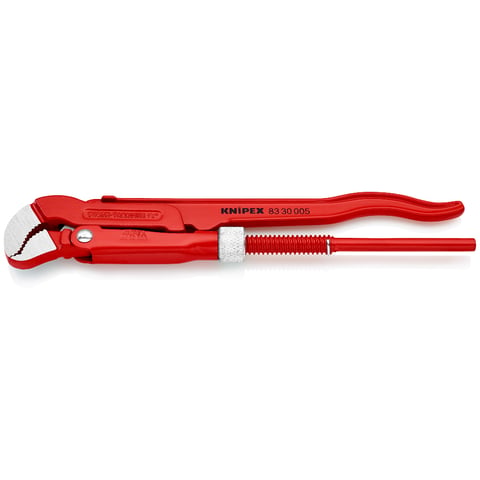 Knipex Rohrzange S-Maul 83 30 005 rot pulverbeschichtet 245 mm Spannweite 35 mm