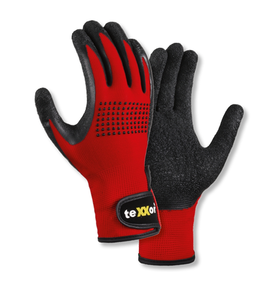 teXXor® Nylon-Mechaniker Handschuh LATEX BESCHICHTET