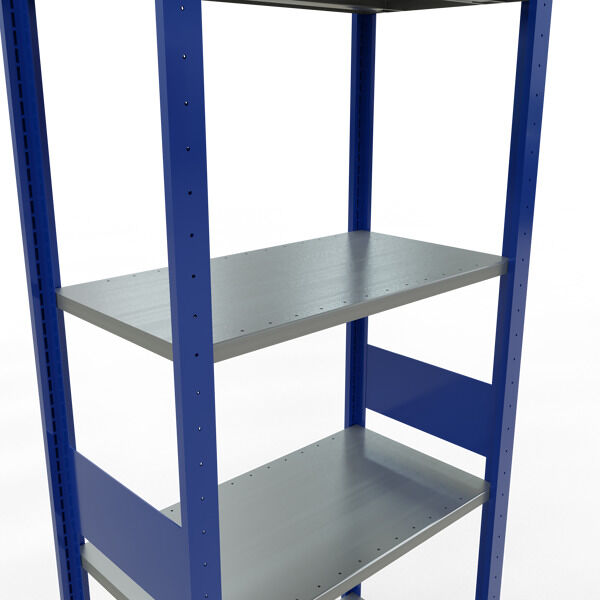 Schulte Grundregal MULTIplus150 Steckregal 3000x750x400mm 7 Fachböden 150kg Fachlast verzinkt