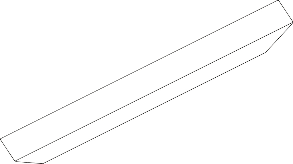 GEZE LM-Abdeckprofil OL 90, Aluminium