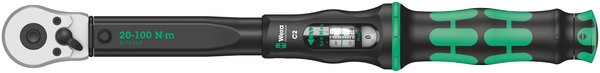 Click-Torque C 2 torque wrench with reversible ratchet, 20-100 Nm, 1/2&quot; x 2