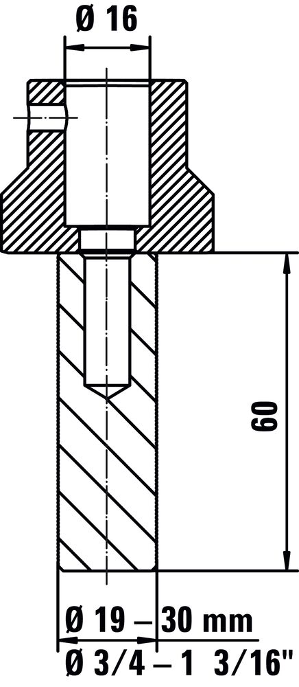 Bessey Werkbank-Adapter TW16AW20 für 16mm Lochsystem auf 20mm Werkbänken