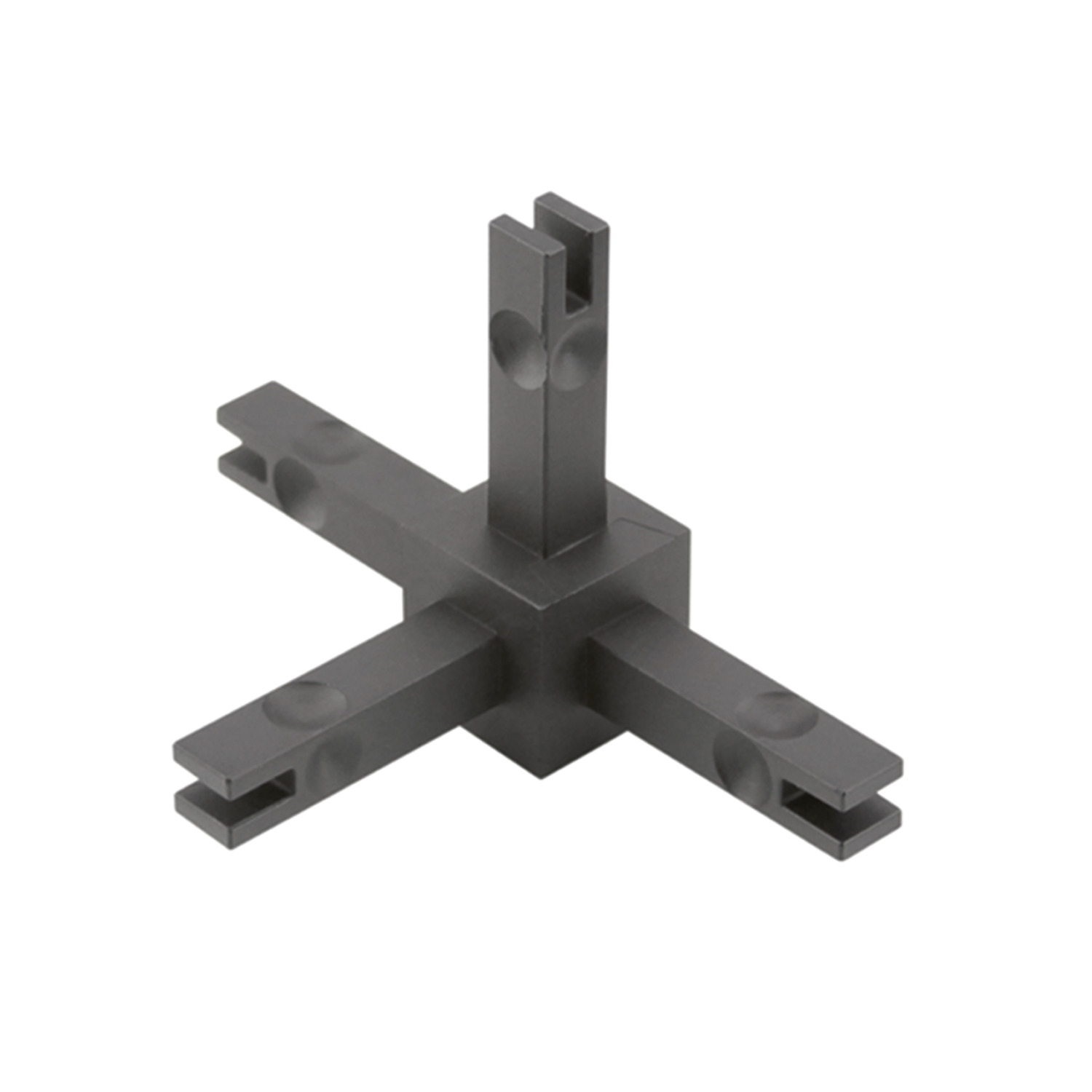 HETTICH Cadro Verbindungsknoten 4-fach Edelstahl Optik