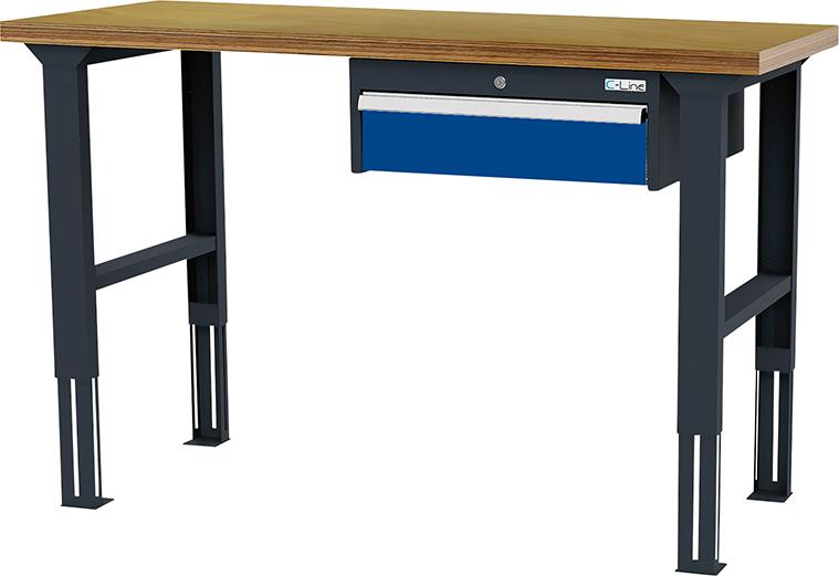 FORUM Arbeitstisch, höhenverstellbar, 1 Schublade 150 mm