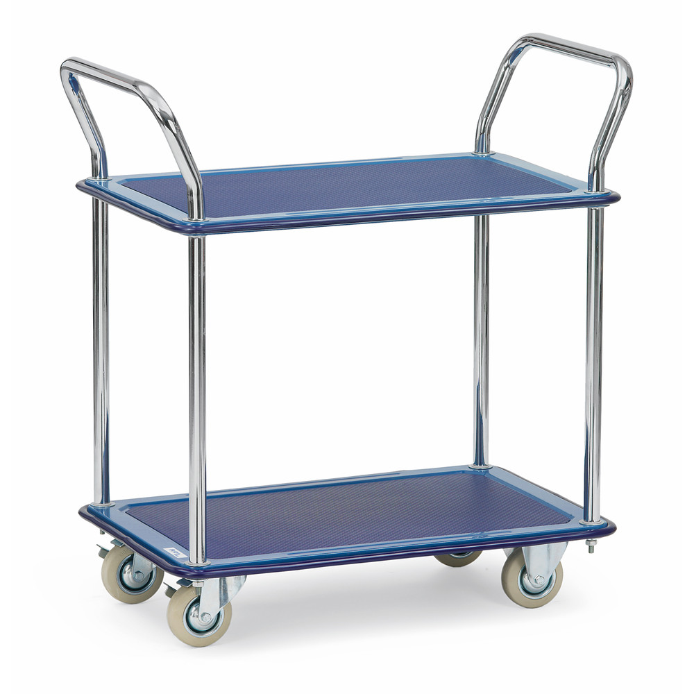 Fetra Ganzstahlwagen Tischwagen 3112 2 Etagen 120kg 740x480mm