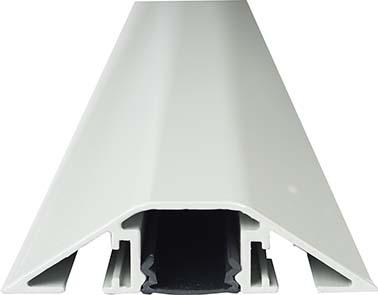 Kabelbrücke Aluminium 5 Stk. A.B400xT80xH20 mm 1 Kammer H16xB18 mm lichtgrau