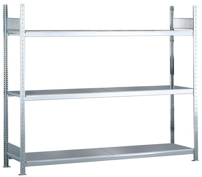 Schulte Weitspannregal Grundregal WS 2000 2000x1500x600mm Stahlböden verzinkt Fachlast 400kg