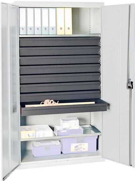 Stumpf Werkzeug- und Materialschrank Serie 3000, 8 Großraumschubladen, 2 Wannenböden