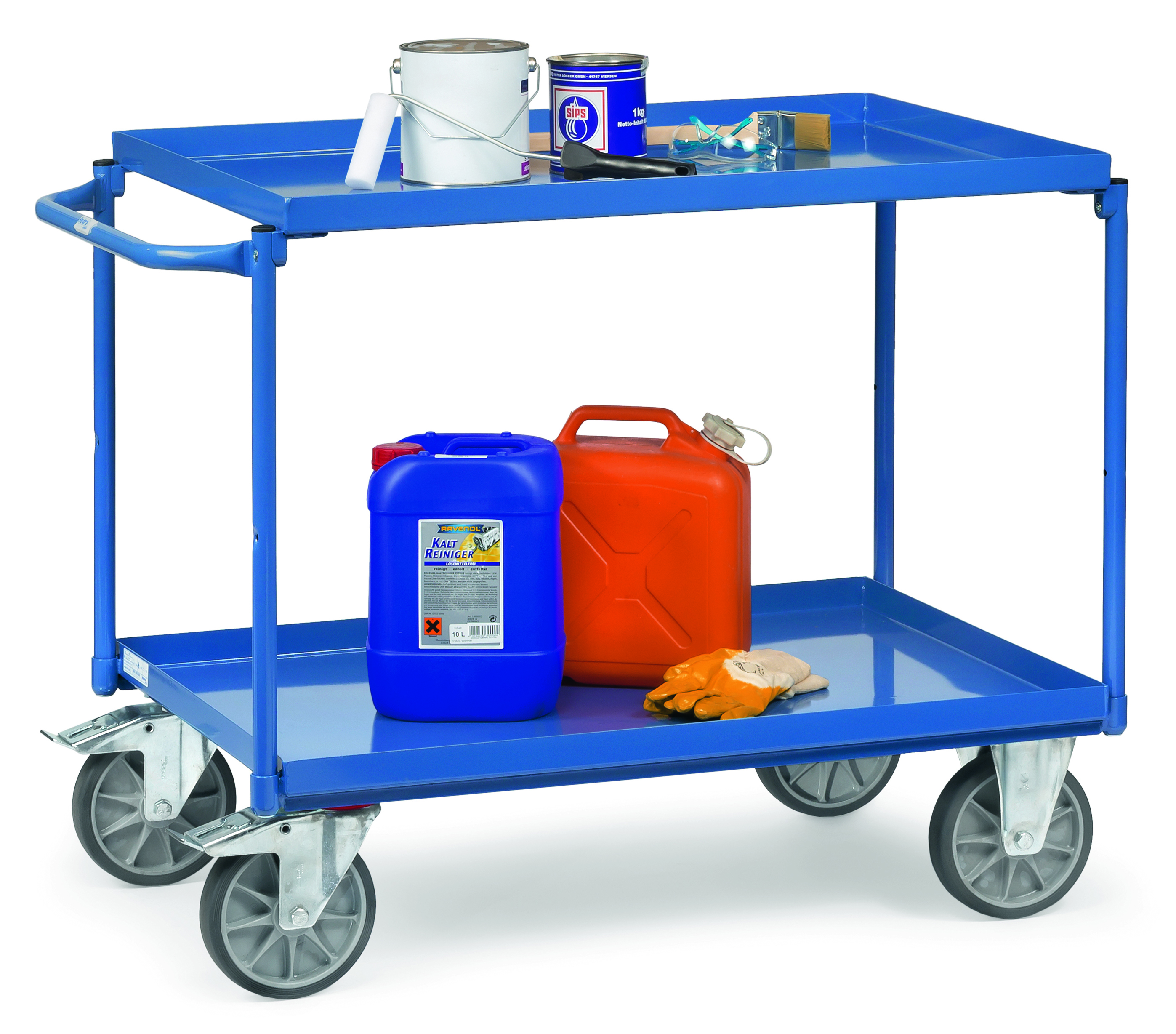 Tischwagen mit Wannen