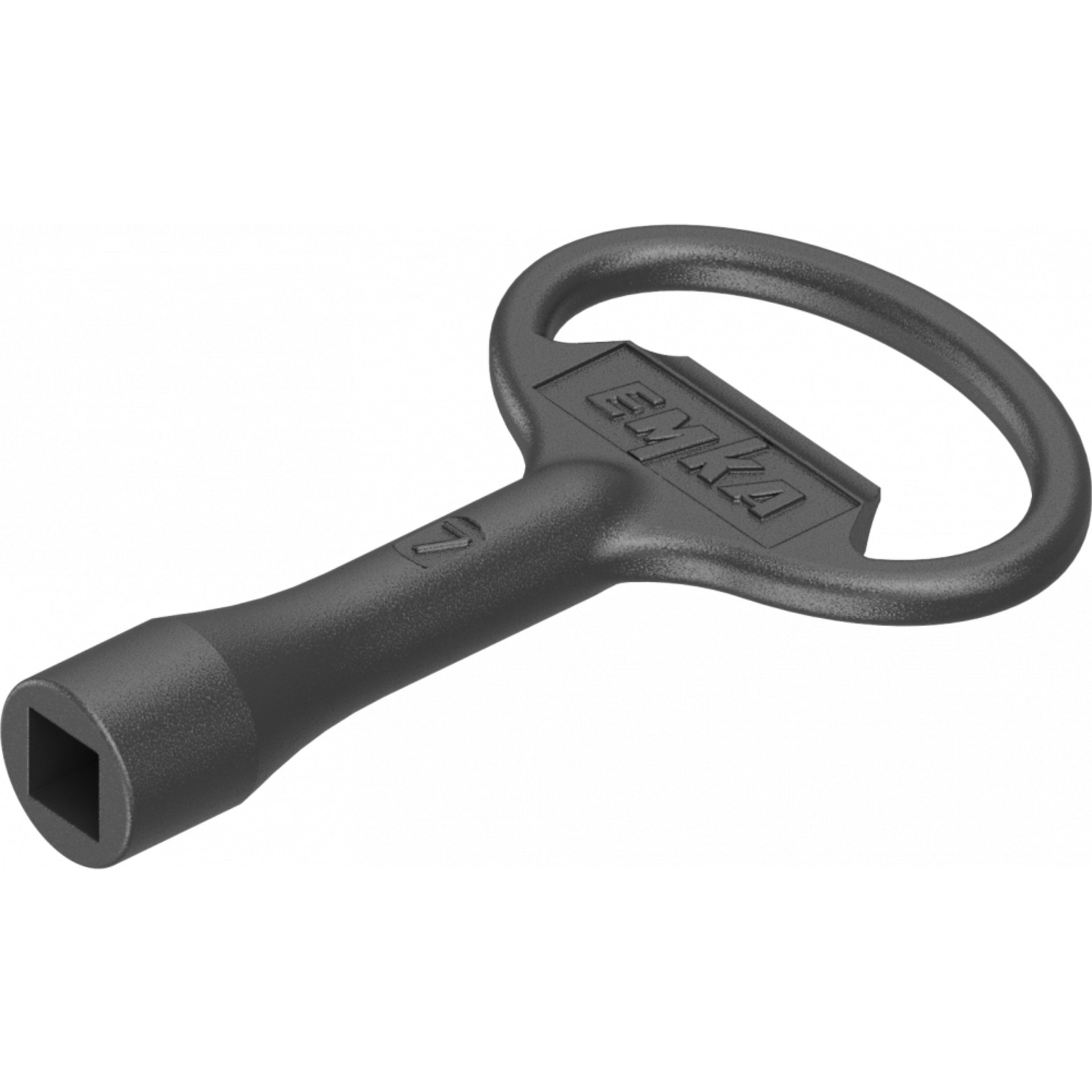 Schlüssel für Betätigung Vierkant 7, Stahl schwarz gepulvert