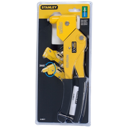 Stanley Blindnietzange 6-MR77 mit drehbarem Kopf für 2-5mm Nieten