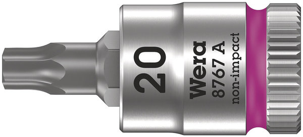 8767 A TORX® Zyklop bit socket, 1/4&quot; drive, TX 20 x 28 mm