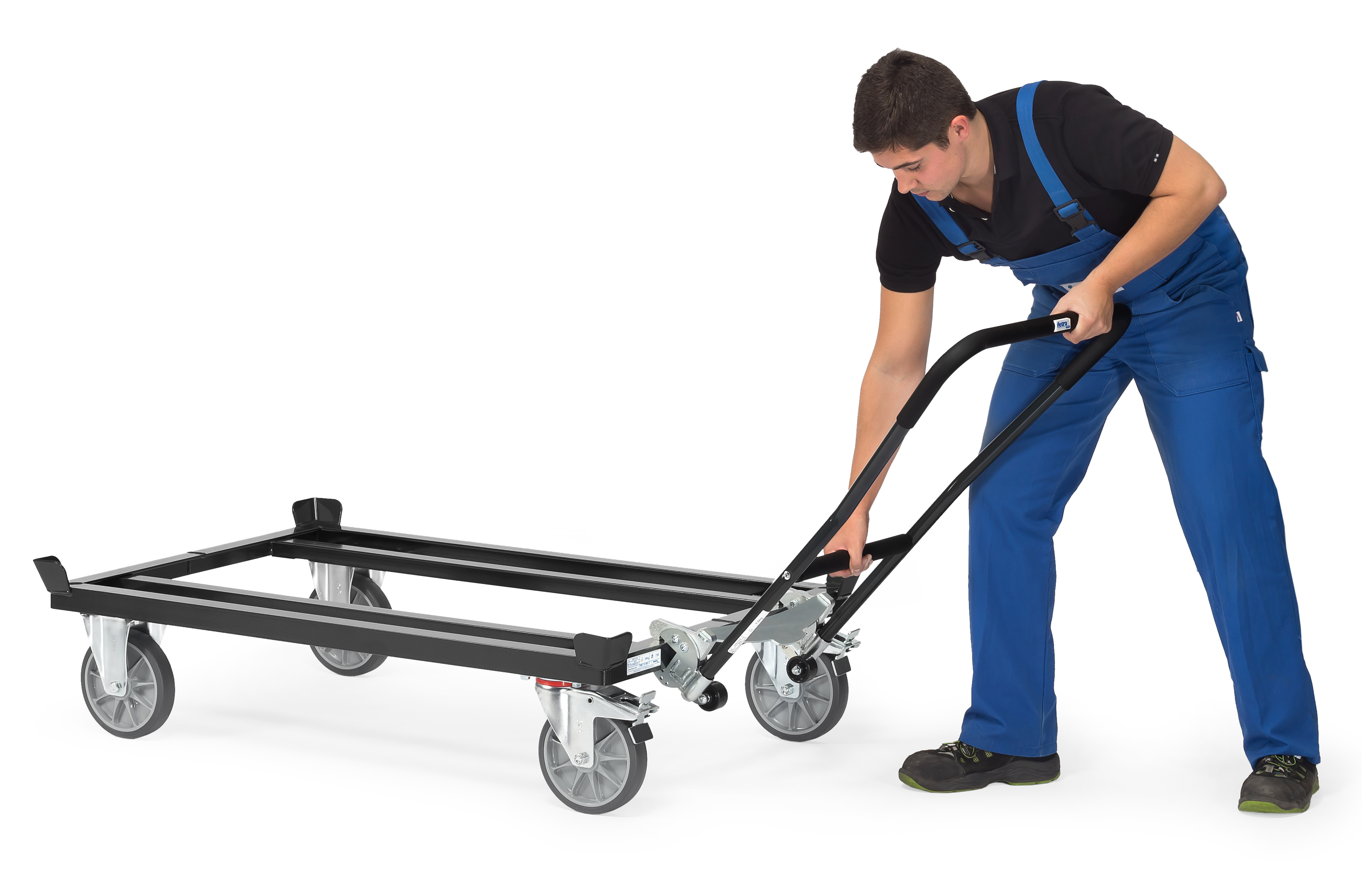 Funktionsbild Einklink-Rohrschiebebügel "GREY EDITION"