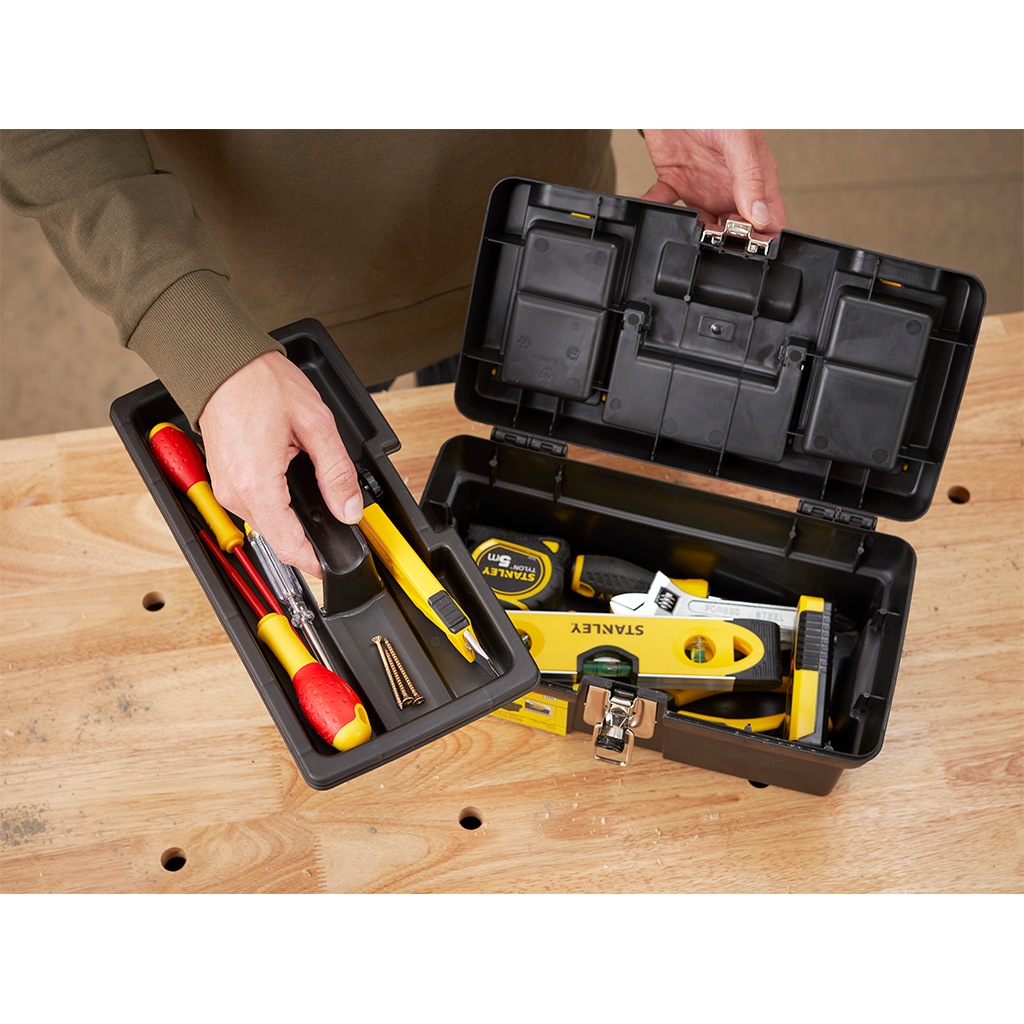 Stanley Werkzeugbox Millenium 61x27x28,4cm 24 Zoll mit Organizer und Metallschließen