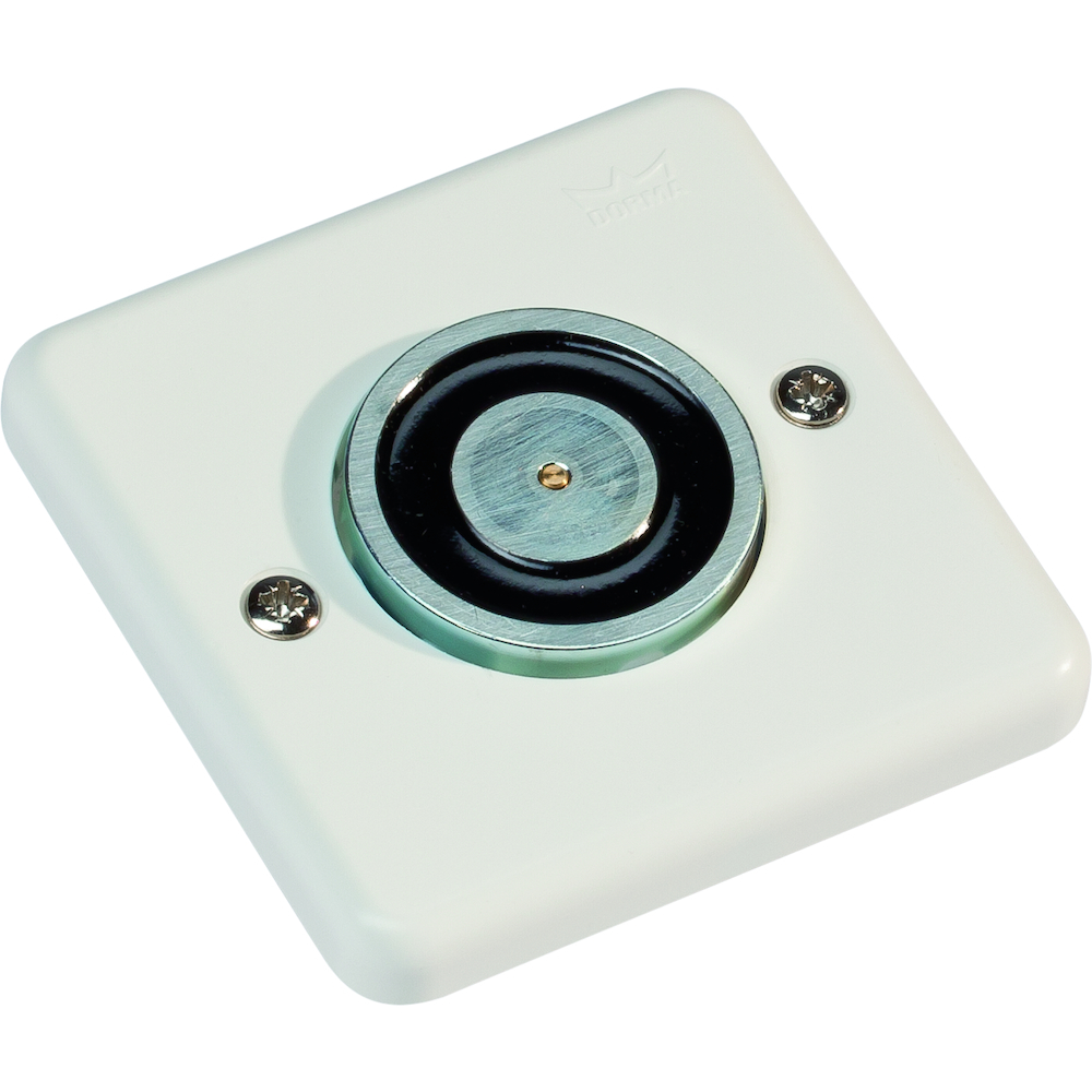 Dorma Haltemagnet mit Verpolschutz EM 500 U Kunststoff 400N weiß lackiert