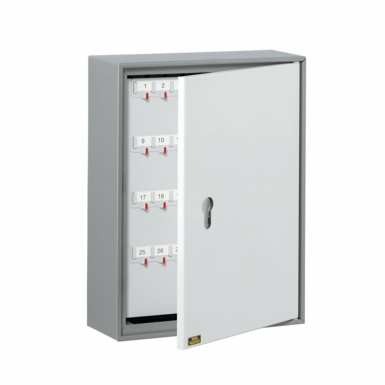Burg Wächter Schlüsselschrank 6700/108 R V-PZ Stahl dunkelgrau/hellgrau
