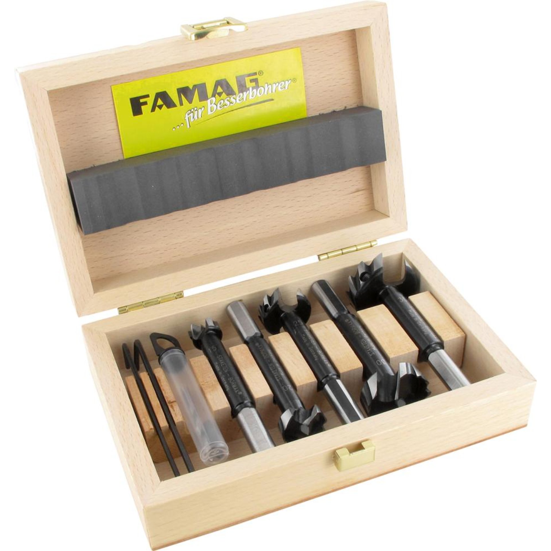 Famag Staketen-Bormax® WS Satz 5-teilig 15-35mm im Holzkasten
